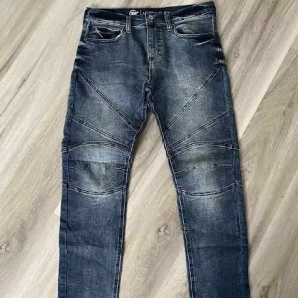 Arizona Ultra Flex 360 Men's Skinny Blue Jeans Sz 38x30